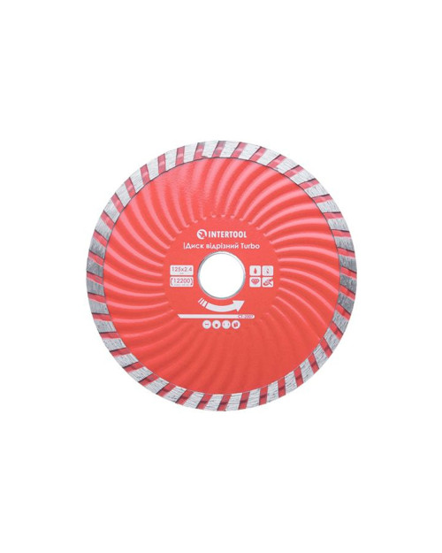 Диск алмазний Intertool - 125мм x 22-24% турбохвиля PRO (CT-2007)