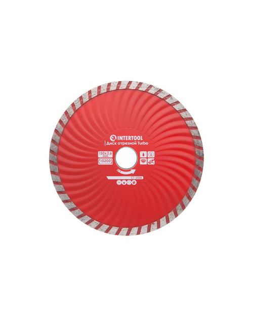 Диск алмазний Intertool - 150 мм турбоволна Pro (CT-2008)