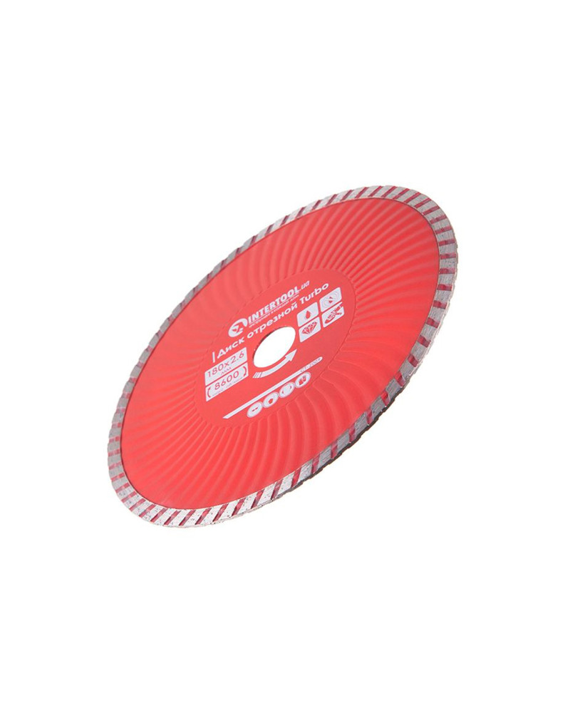 Диск алмазний Intertool - 180 мм турбоволна Pro (CT-2009)