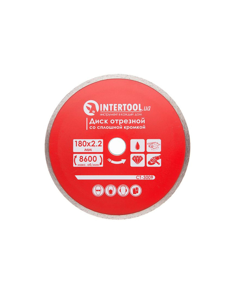 Диск алмазний Intertool - 180 мм плитка Pro (CT-3009)