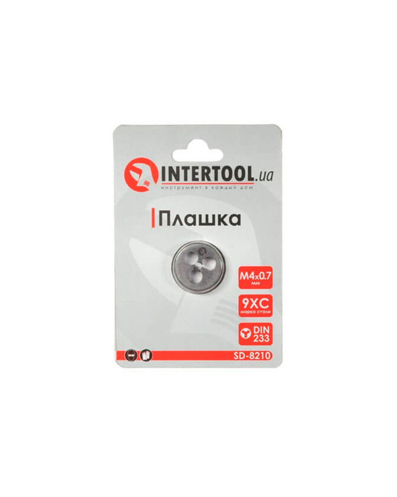 Плашка Intertool - M4 х 0,7 (SD-8210)