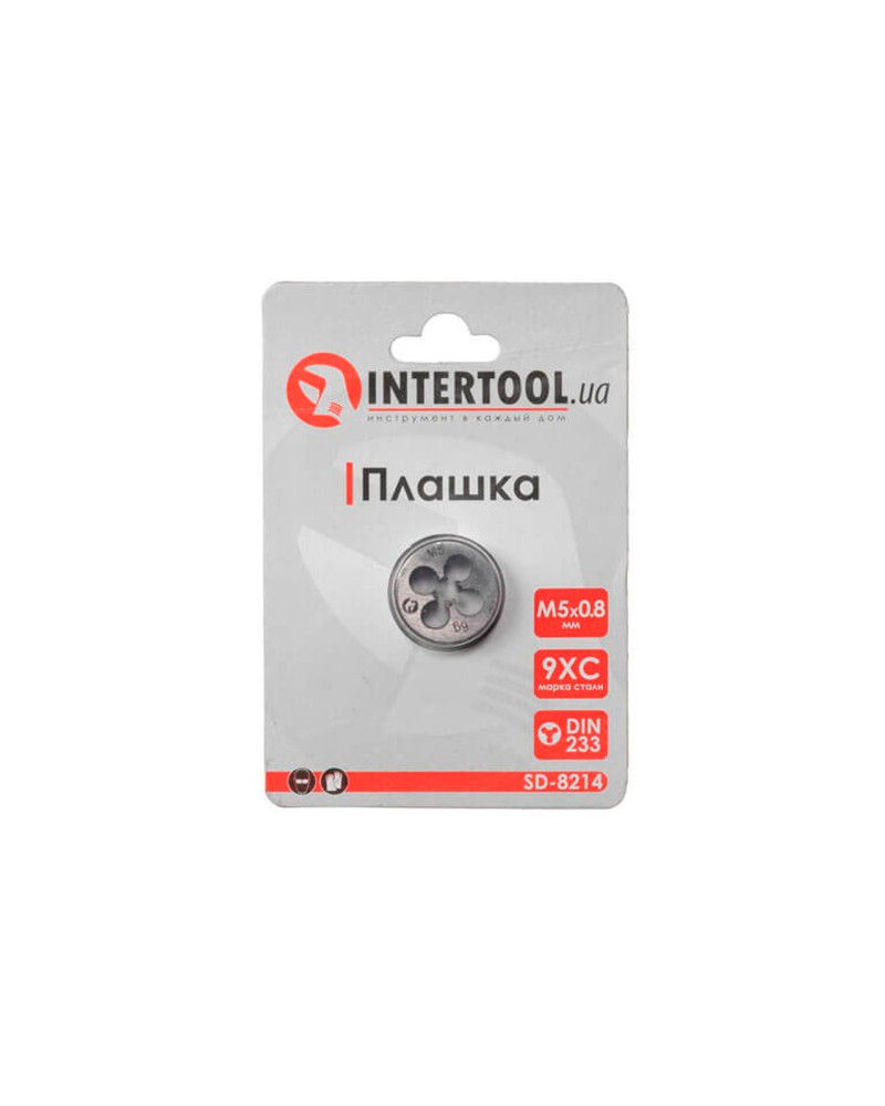 Плашка Intertool - M5 х 0,8 (SD-8214)