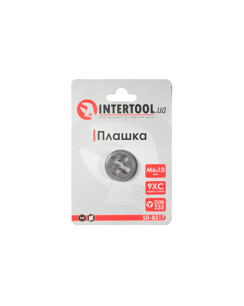 Плашка Intertool - M6 х 1,0 (SD-8217)