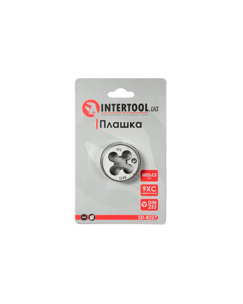 Плашка Intertool - M10 х 1,5 (SD-8227)