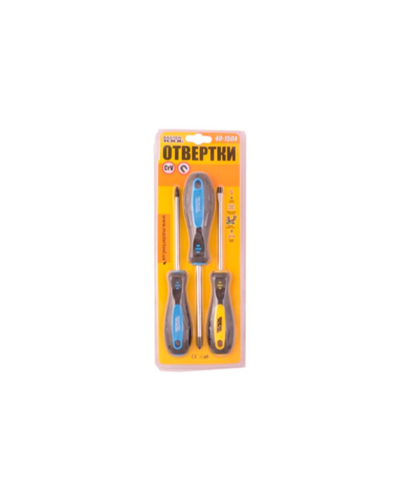 Набір викруток Mastertool - 3 шт. (40-1504)