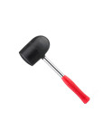 Киянка Intertool - 1250 г х 90 мм Чорна гума, ручка дерево (HT-0228)