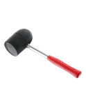 Киянка Intertool - 1250 г х 90 мм Чорна гума, ручка дерево (HT-0228)