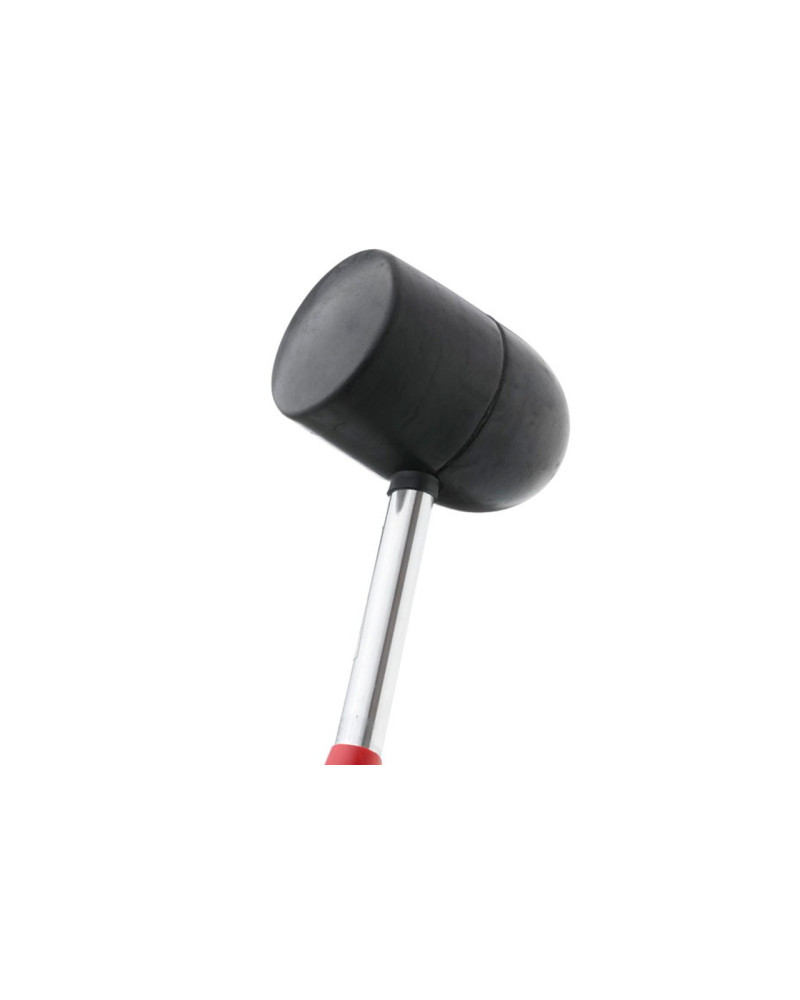 Киянка Intertool - 1250 г х 90 мм Чорна гума, ручка дерево (HT-0228)