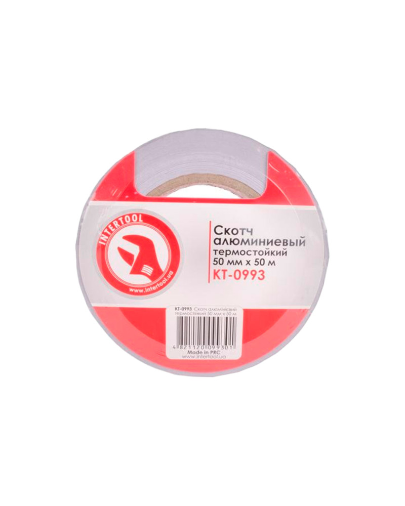 Скотч алюмінієвий Intertool - 50 мм х 50 м (KT-0993)