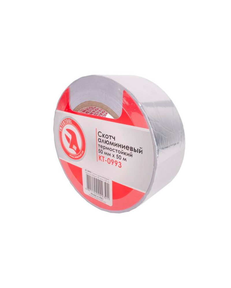 Скотч алюмінієвий Intertool - 50 мм х 50 м (KT-0993)