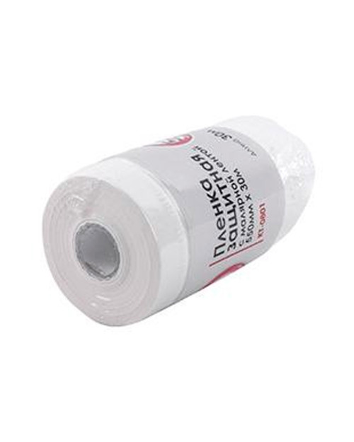 Плівка захисна з малярською стрічкою Intertool - 0,55 х 30 м (KT-0801)