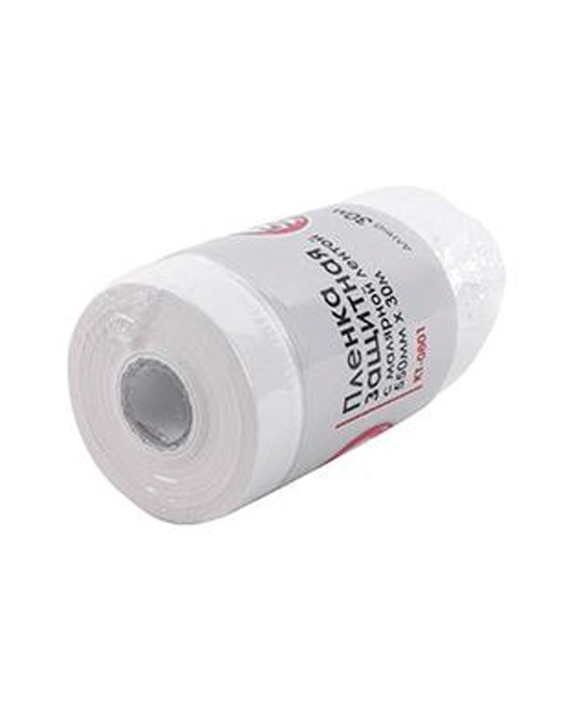Плівка захисна з малярською стрічкою Intertool - 0,55 х 30 м (KT-0801)