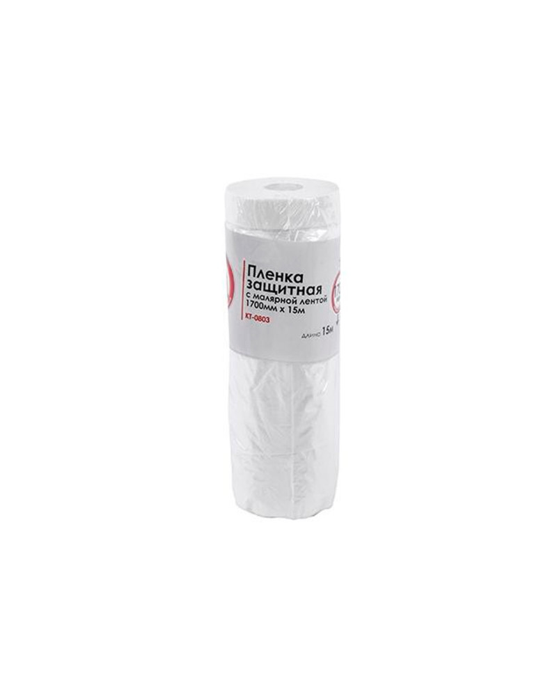 Плівка захисна з малярською стрічкою Intertool - 1,7 х 15 м (KT-0803)