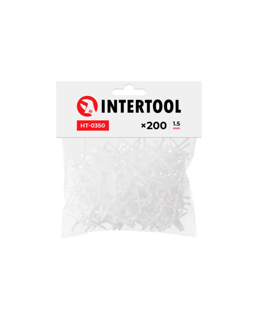 Хрестики для плитки Intertool - 1,5 мм (200 шт.) (HT-0350)