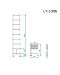 Сходи телескопічна Intertool - 2600 мм х 8 ступенів (LT-3026)