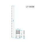 Сходи телескопічна Intertool - 3800 мм х 12 ступенів (LT-3038)