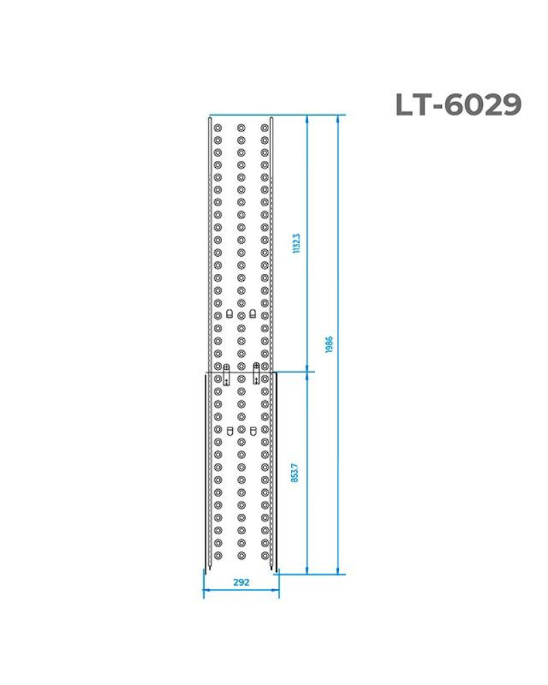 Робоча платформа Intertool - 150 кг до сходів LT-0029 (LT-6029)