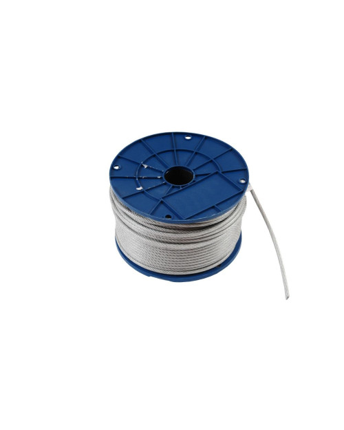 Трос сталевий Apro - 8 мм х 100 м в оплетке DIN 3055 (WR-PVC8)