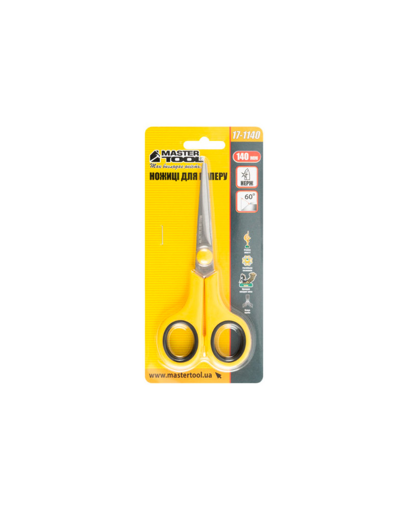Ножиці для паперу Mastertool - 140 мм. (17-1140)