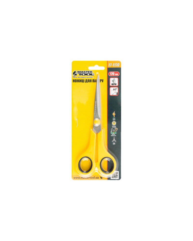 Ножиці для паперу Mastertool - 170 мм. (17-1170)