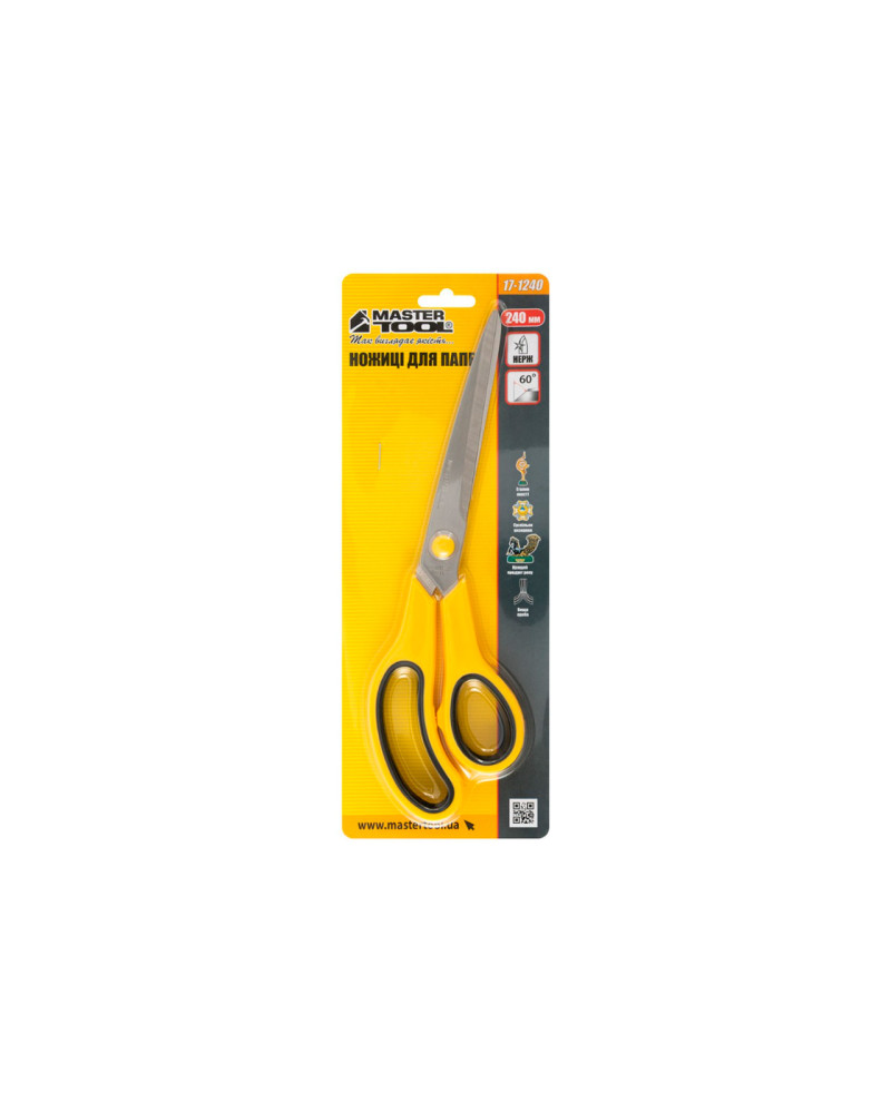 Ножиці для паперу Mastertool - 240 мм. (17-1240)