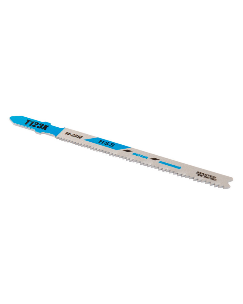 Полотно пильне для лобзика Mastertool - T123X 100 мм x 10-21T, метал (5 шт.) (14-2814)