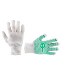 Рукавички Intertool - 70/30 з точкою 68г білі 9