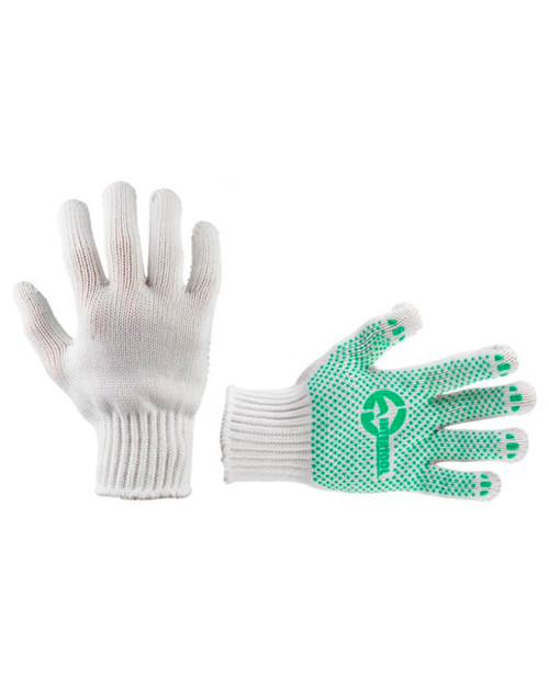 Рукавички Intertool - 70/30 з точкою 68г білі 9