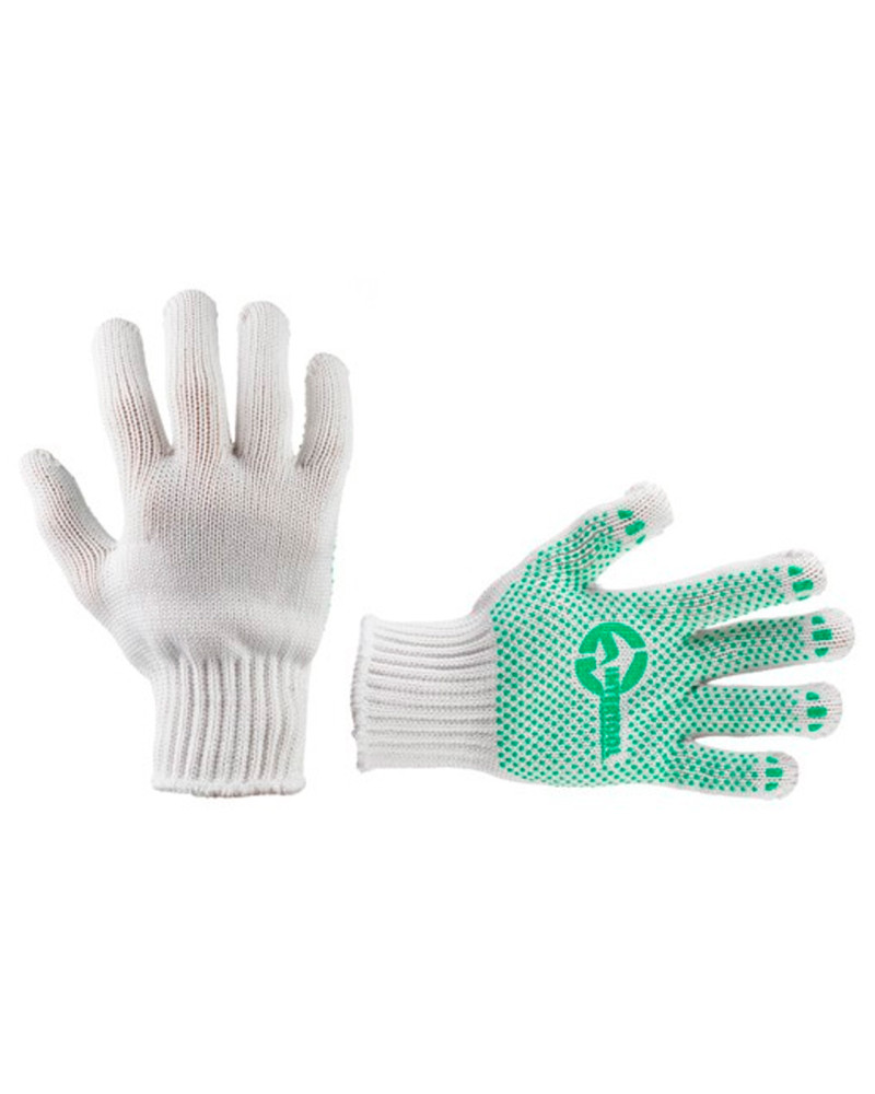 Рукавички Intertool - 70/30 з точкою 68г білі 9