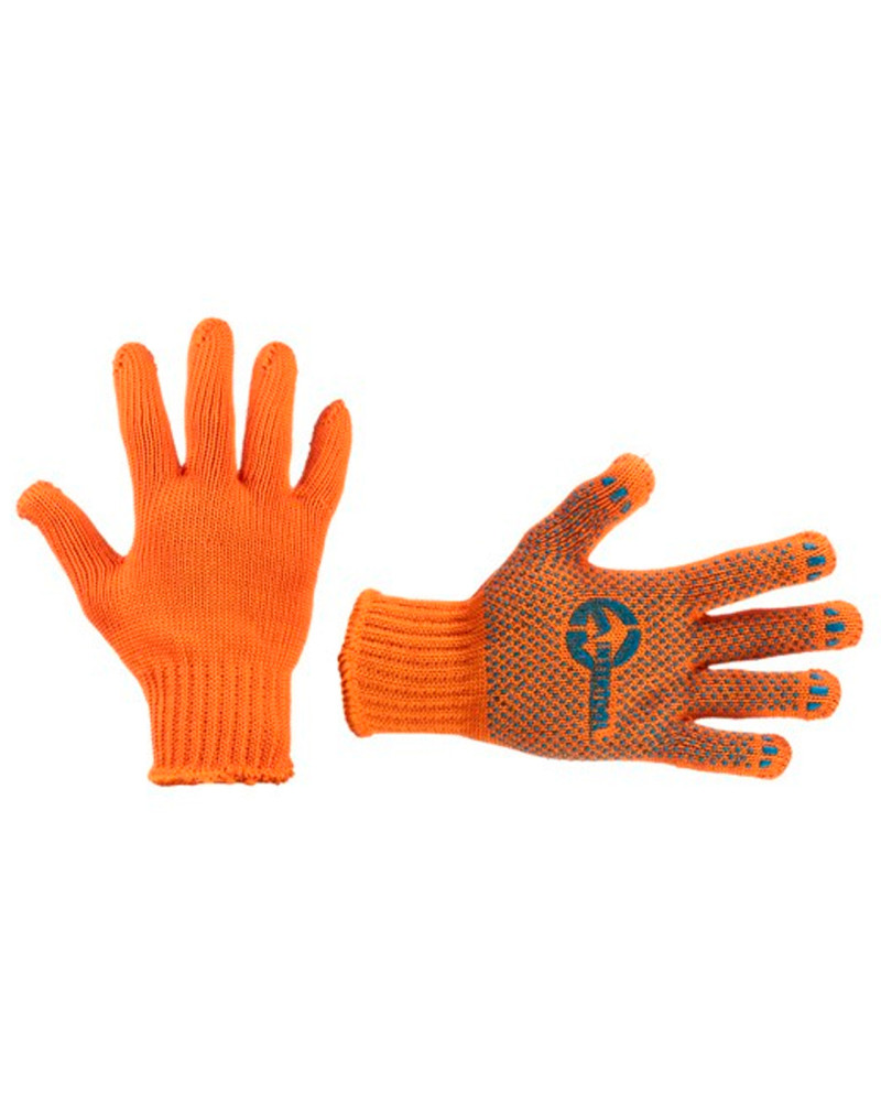 Рукавички Intertool - 60/40 з точкою 82г помаранчеві 9