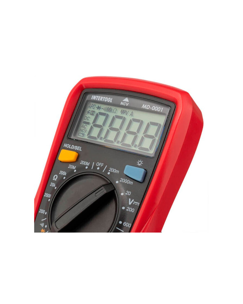 Мультиметр цифровий Intertool - CAT II-300В x CAT I-600В (MD-0001)
