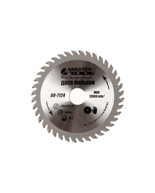 Диск пильный Mastertool - 125 x 40T x 22,2мм (08-7124)