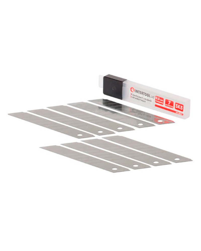 Лезо сегментне Intertool - 18 мм x 7 сегментів (10 шт.) Pro (HT-0527)