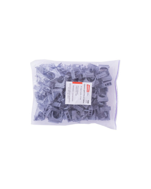 Кліпса для гофри Apro - 25 мм сіра (50 шт.) (KG-25G)