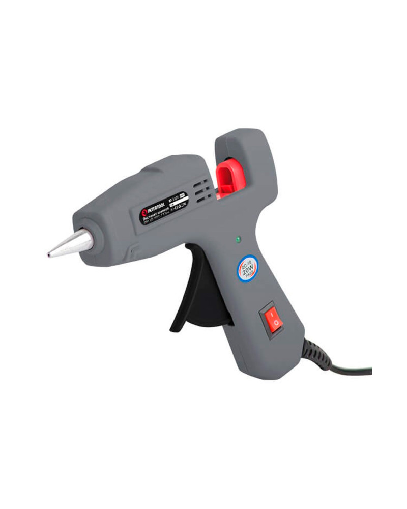 Пістолет клейовий Intertool - 7,2 мм x 20 Вт (RT-1101)