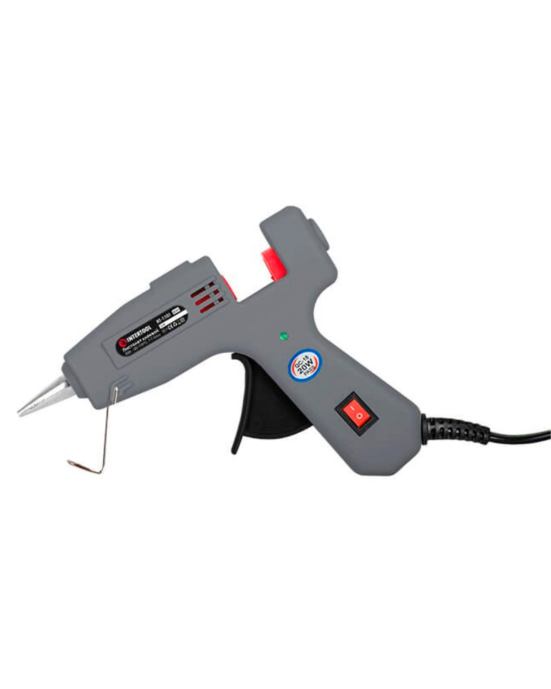 Пістолет клейовий Intertool - 7,2 мм x 20 Вт (RT-1101)