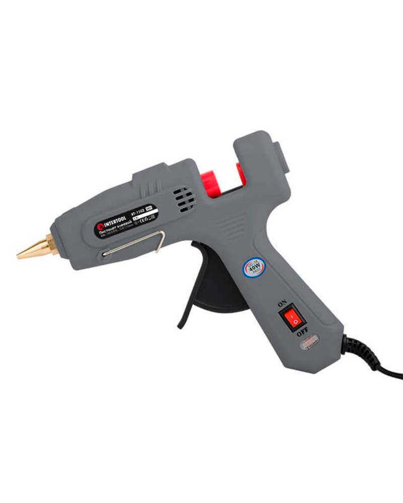 Пістолет клейовий Intertool - 11,2 мм x 40 Вт (RT-1102)