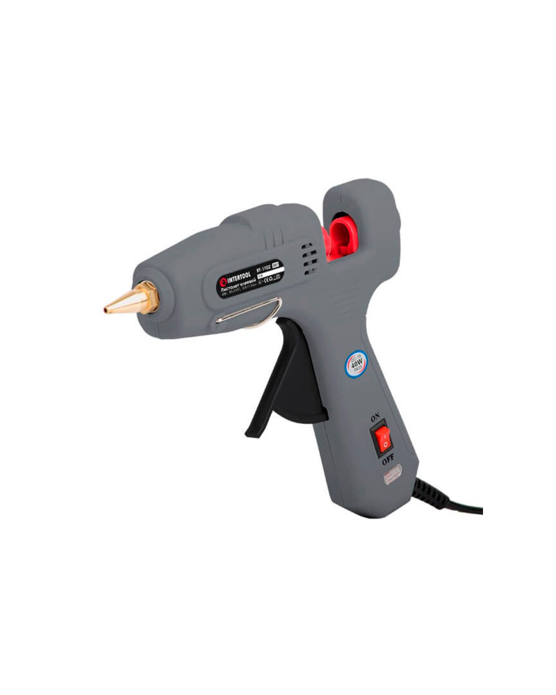 Пістолет клейовий Intertool - 11,2 мм x 40 Вт (RT-1102)