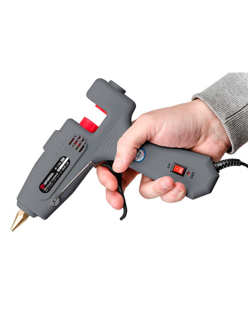 Пістолет клейовий Intertool - 11,2 мм x 80 Вт (RT-1104)