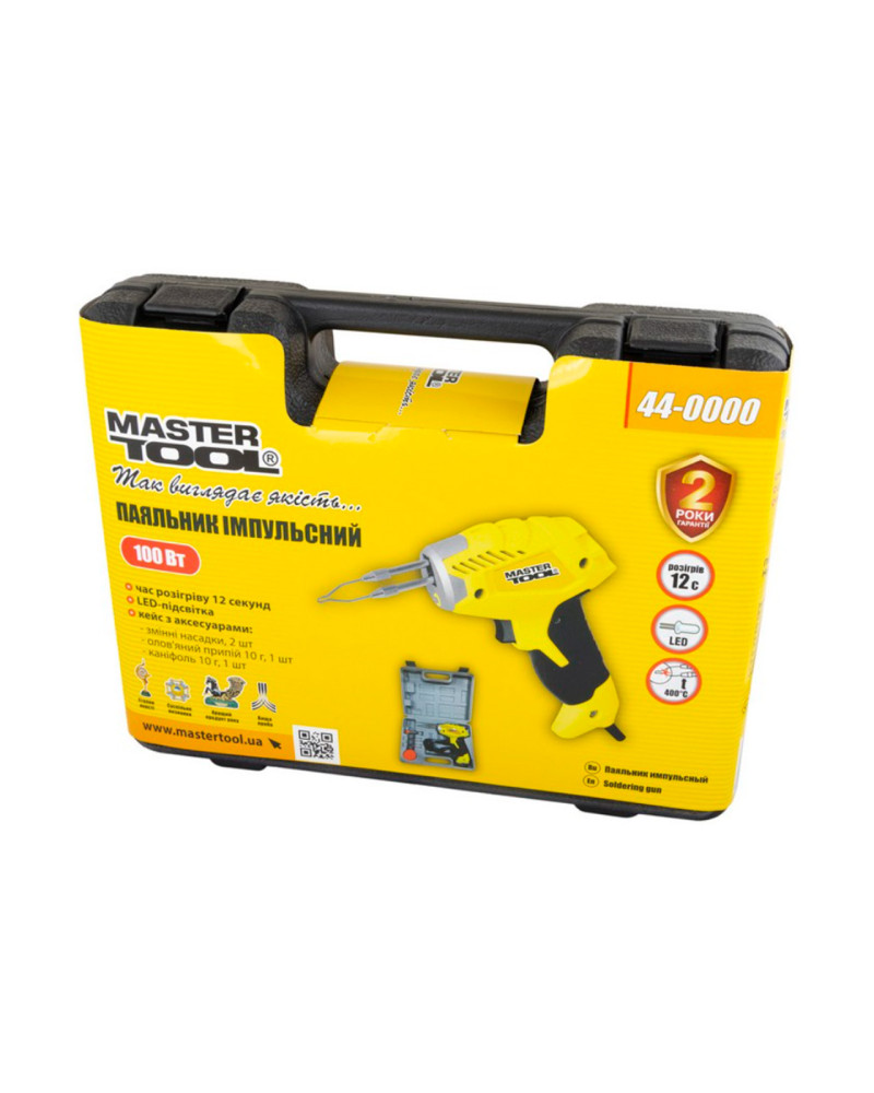 Паяльник імпульсний Mastertool - 3-в -1 100 Вт (44-0000)