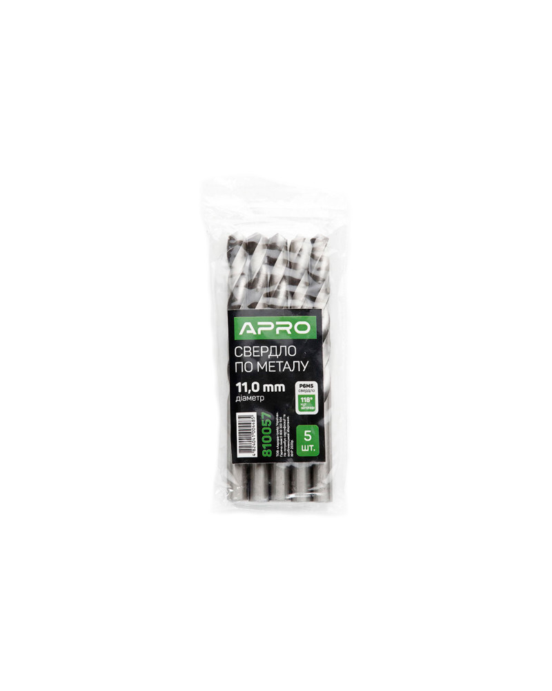 Свердло по металу Apro - 11,0 мм Р6М5 (810057)
