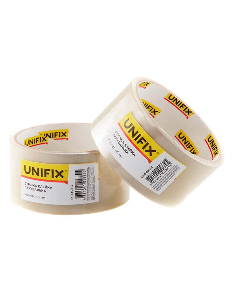 Скотч Unifix - 45 мм x 25 м x 40 мкм, прозорий (SK-540512)