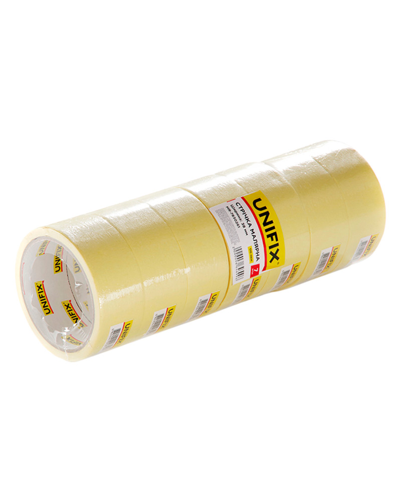 Стрічка малярська Unifix - 38 мм x 20 м жовта (MR-7830261)
