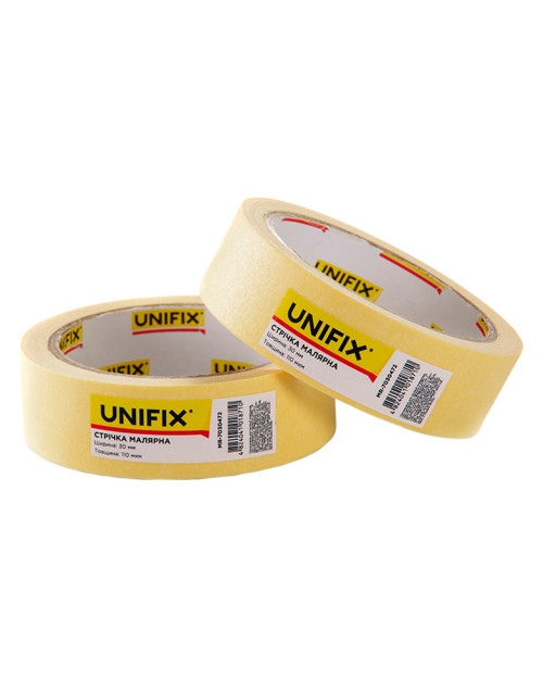 Стрічка малярська Unifix - 30 мм x 40 м жовта (MR-7030472)