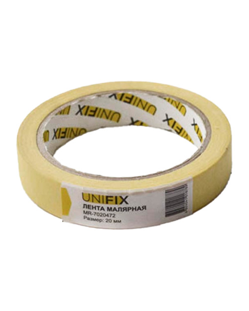 Стрічка малярська Unifix - 20 мм x 40 м жовта (MR-7020472)