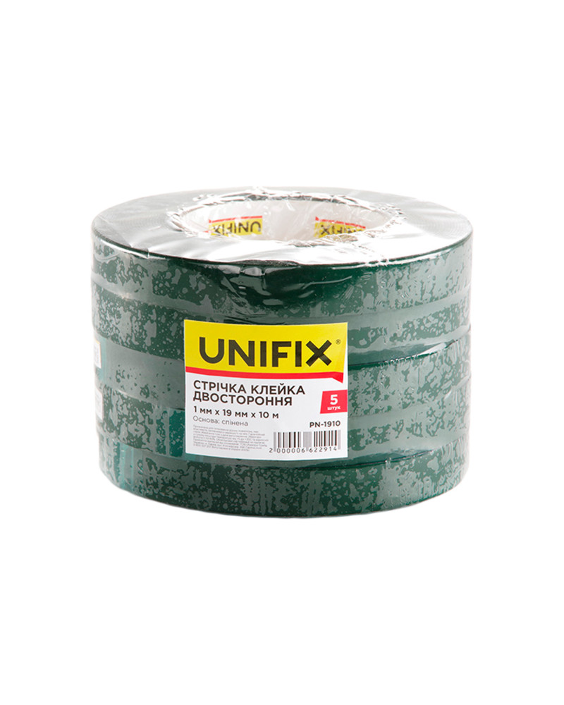 Скотч двосторонній Unifix - 19 мм x 10 м спінений (PN-1910)