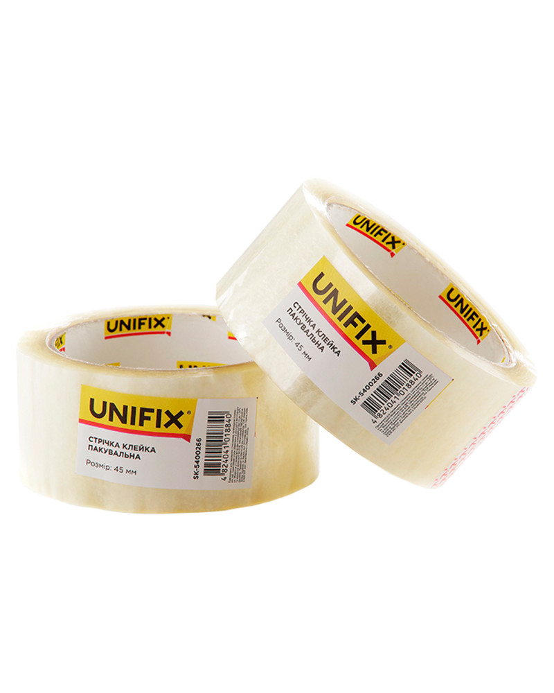 Скотч Unifix - 45 мм x 80 м x 40 мкм, прозорий (SK-5400266)
