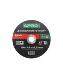 Диск відрізний по металу Apro - 150 х 1,6 х 22,2 мм (829007)