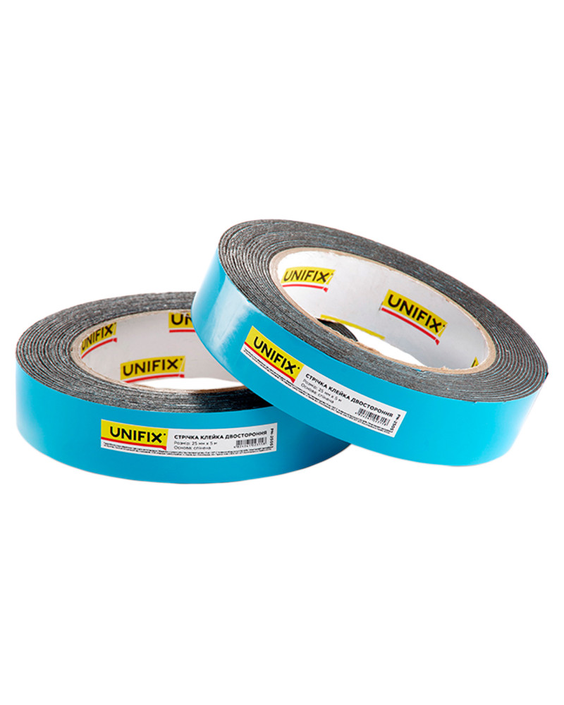 Скотч двосторонній Unifix - 25 мм x 5 м спінена (PN-2505)