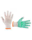 Рукавички Intertool - 60/40 з точкою 90г білі 10